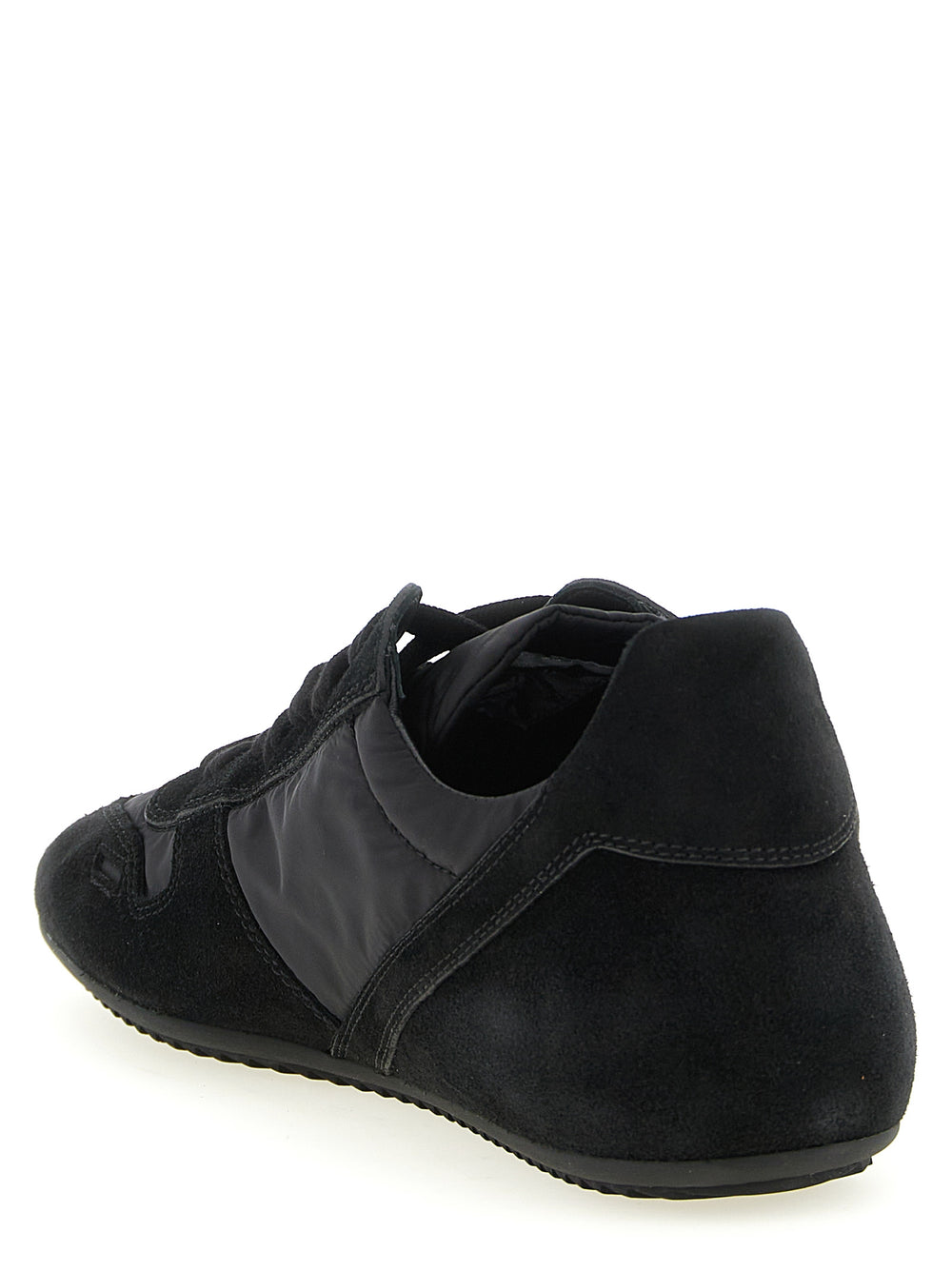 Rick Owens Calfskin Athletic Sneakers in Black