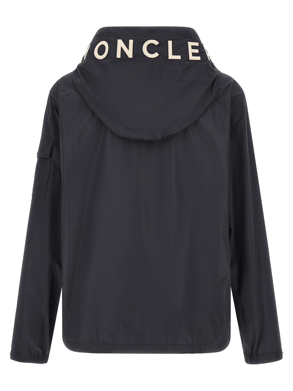 Blue Polyester Shell Jacket
