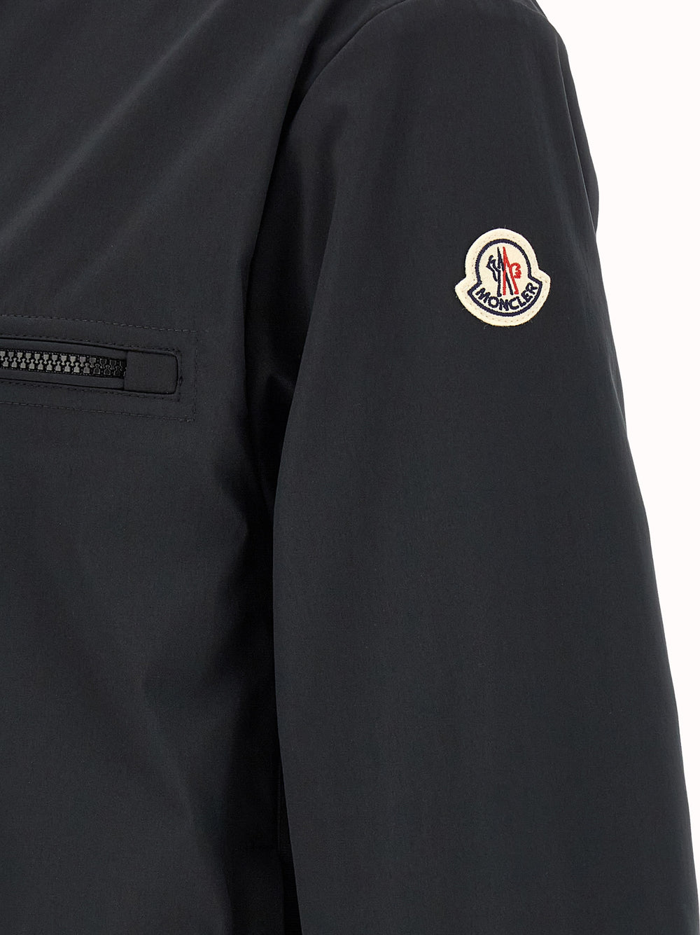 Black Polyester Shell Jacket