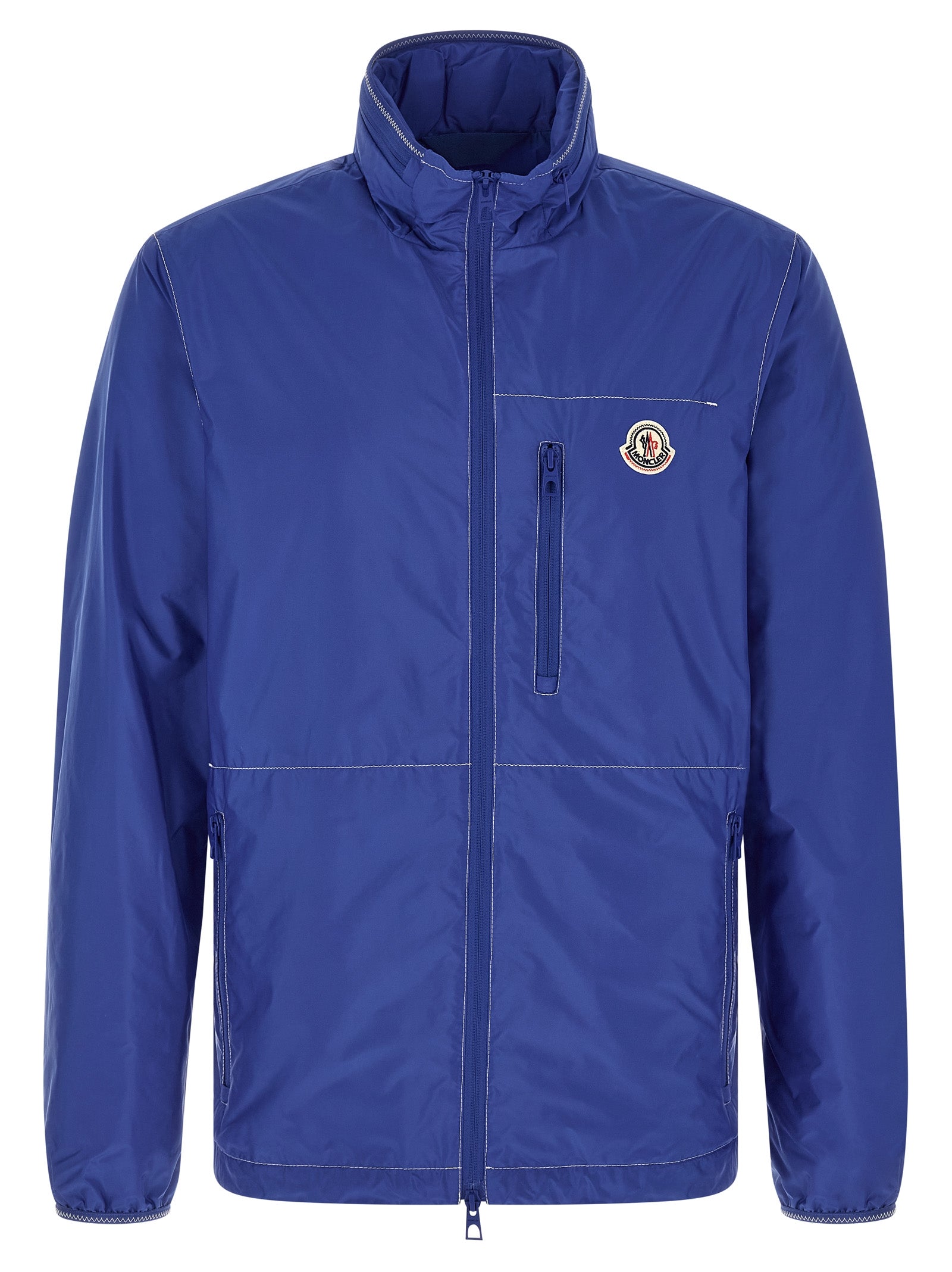 Blue Polyamide Shell Jacket mens luxury fashion - Mens Edit