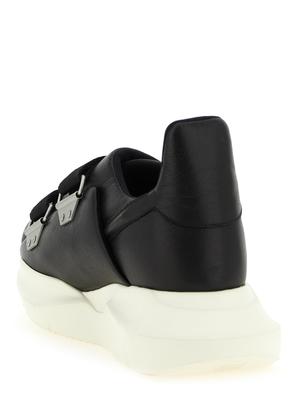 Rick Owens Calfskin Leather Sneakers in Black