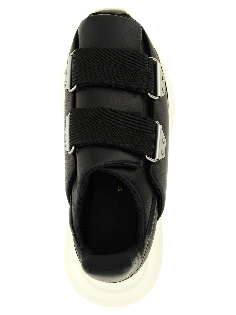 Rick Owens Calfskin Leather Sneakers in Black