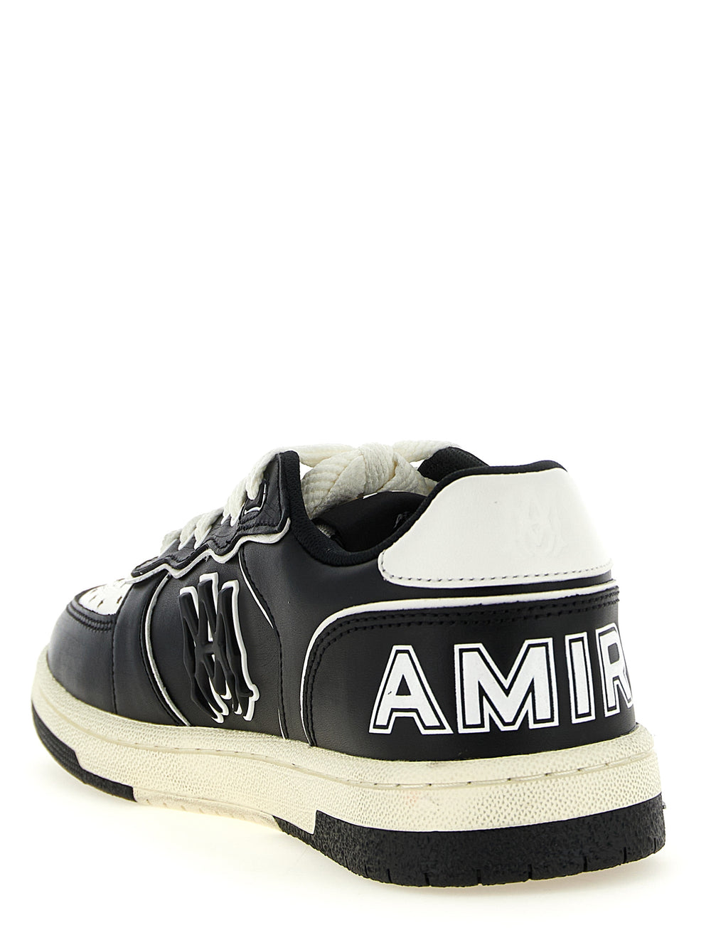 Bicolor Bovine Leather Low Top Sneakers