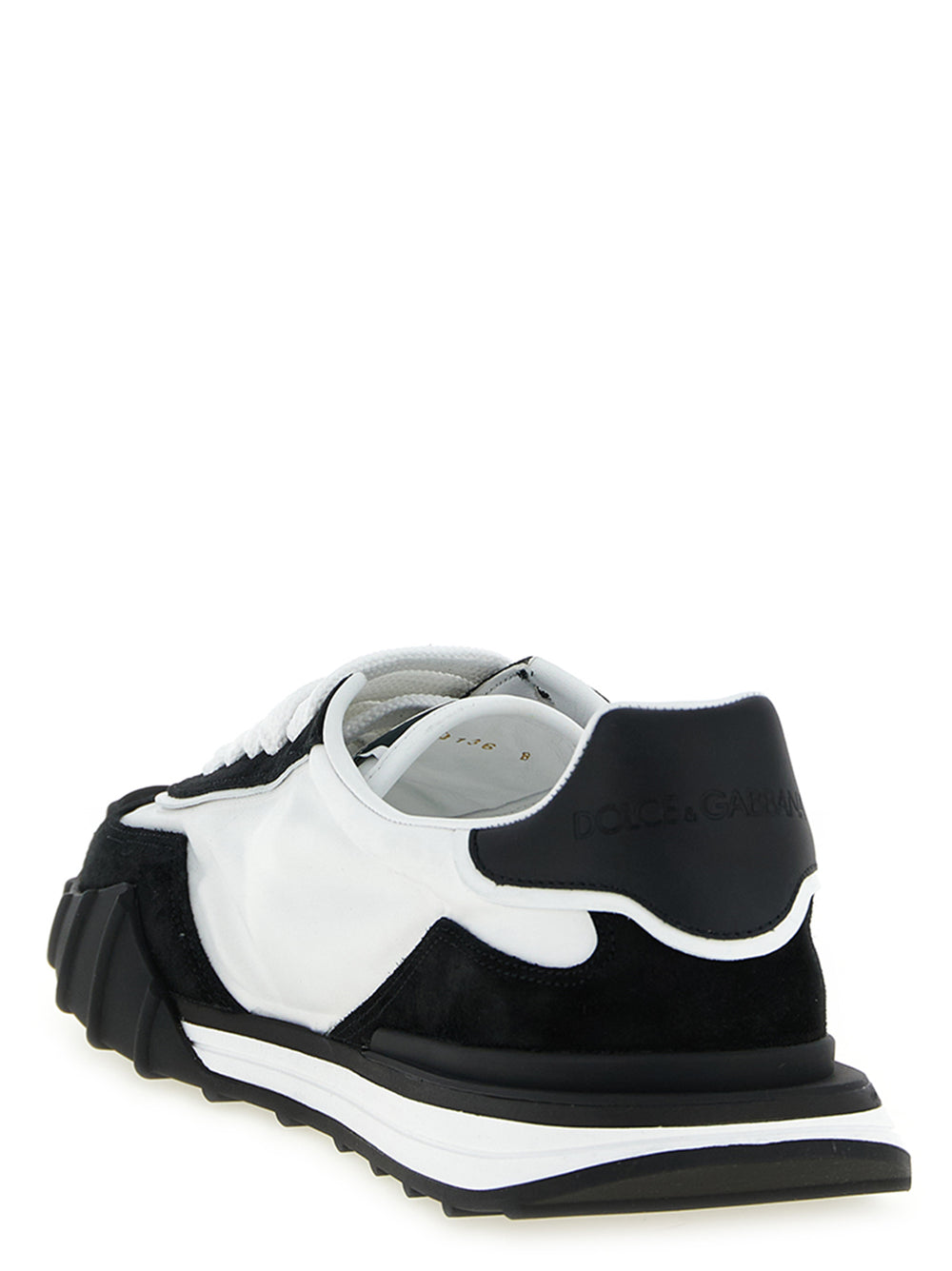 Bicolor Polyamide Athletic Sneakers