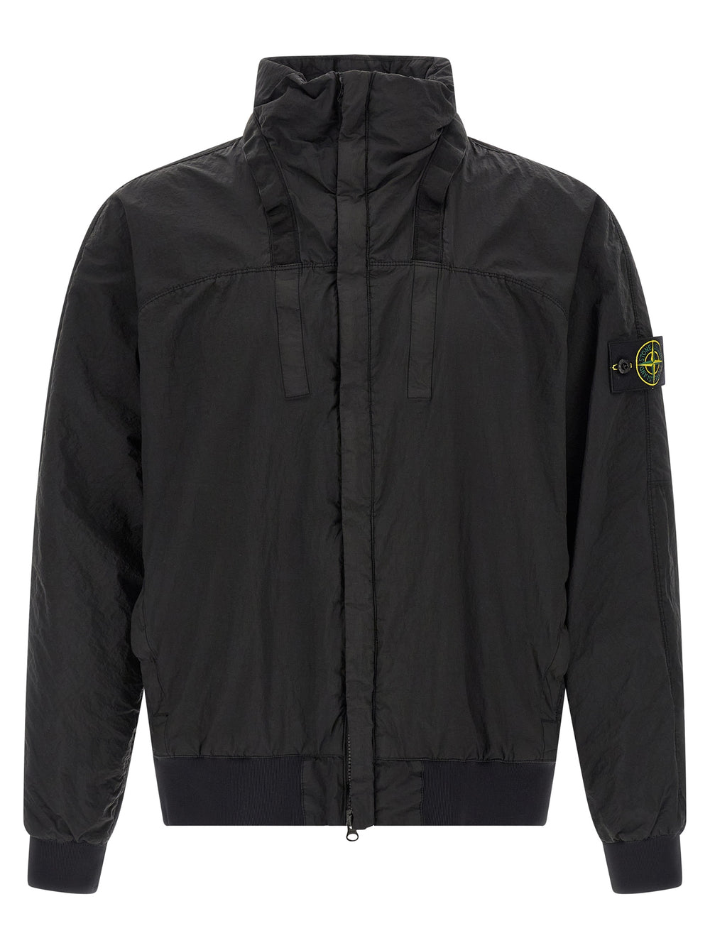 Stone Island Polyamide Bomber Jacket in Black
