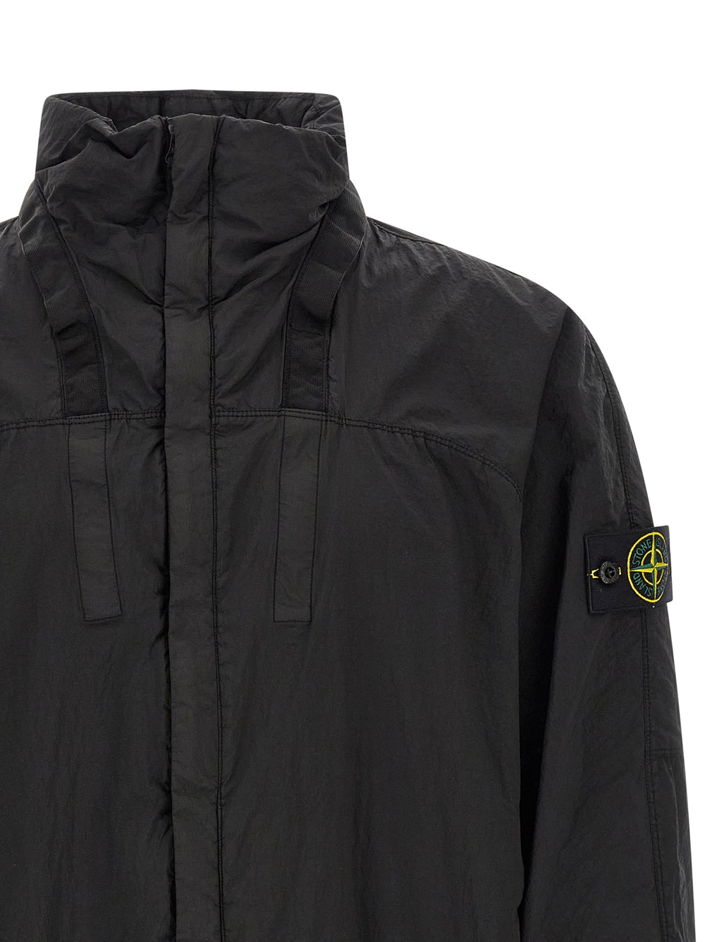 Stone Island Polyamide Bomber Jacket in Black