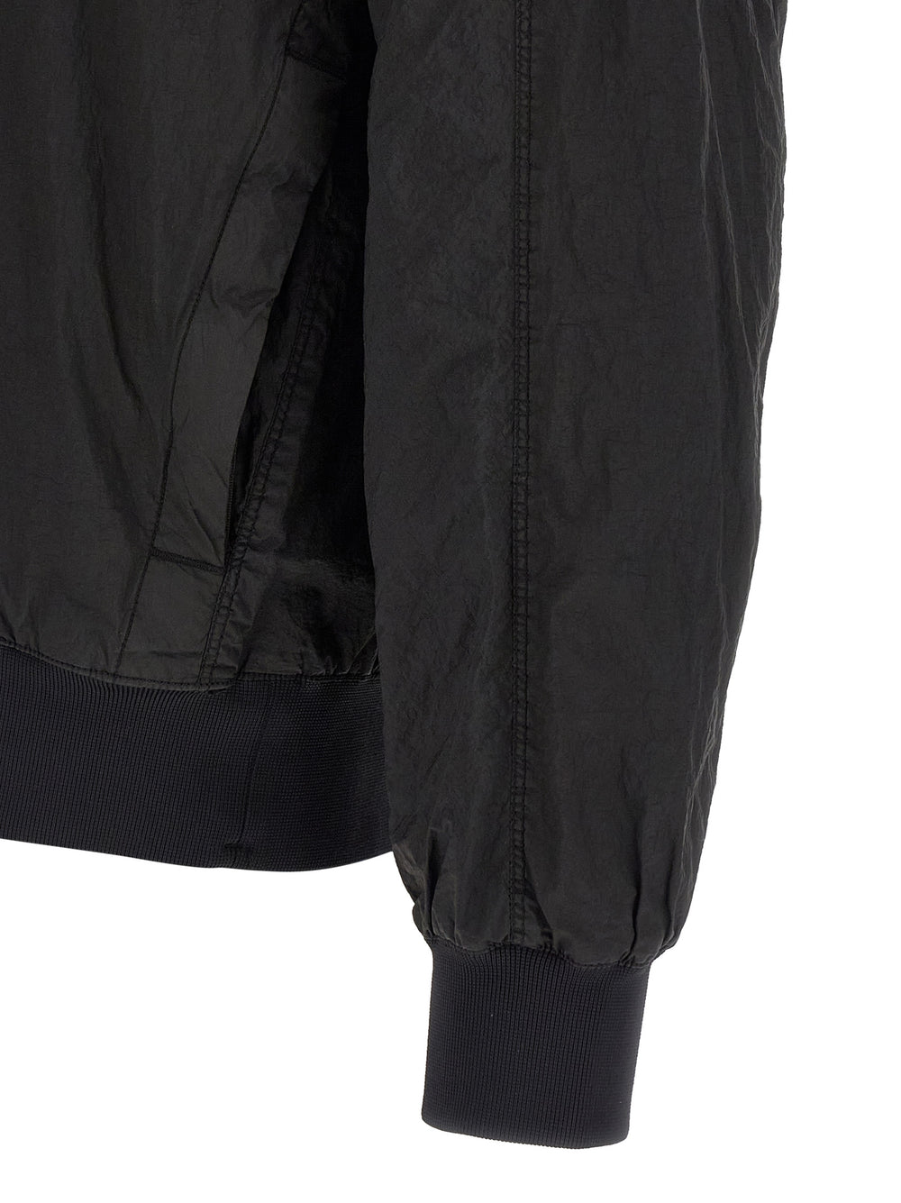 Stone Island Polyamide Bomber Jacket in Black