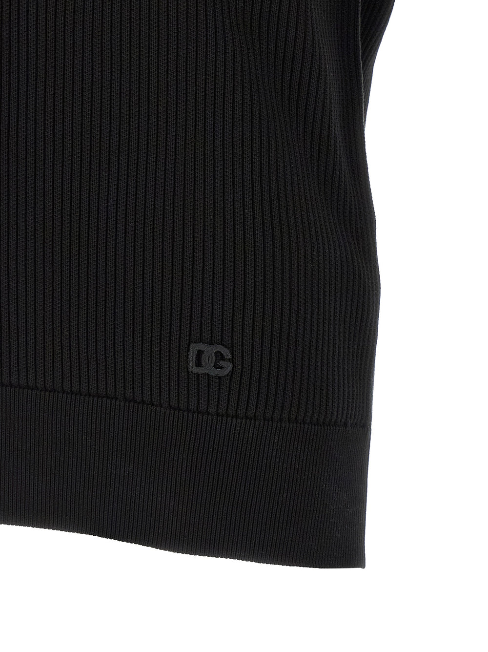 Black Cotton Polo Shirt