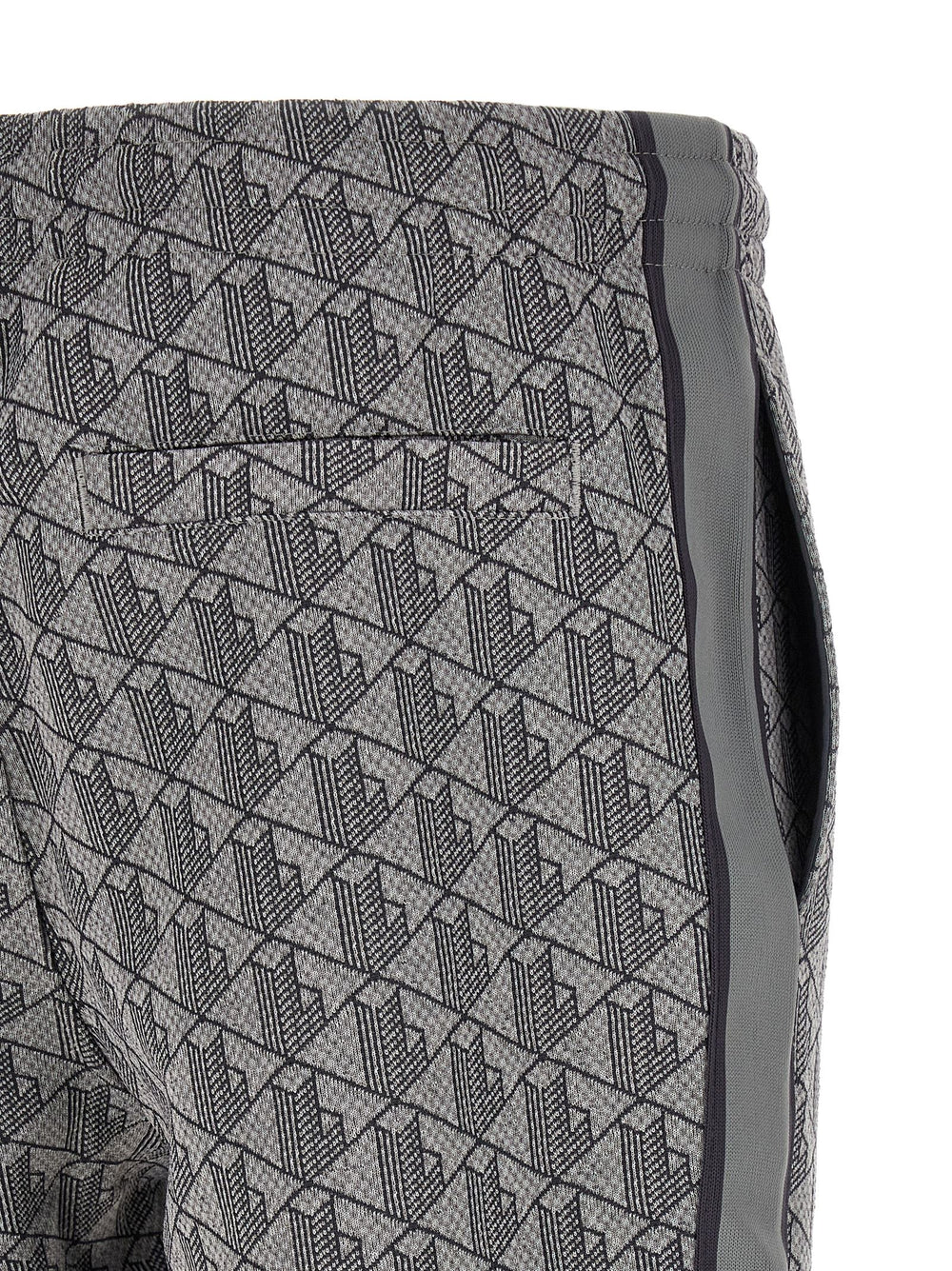 Gray Polyester Joggers (Workout Pants)