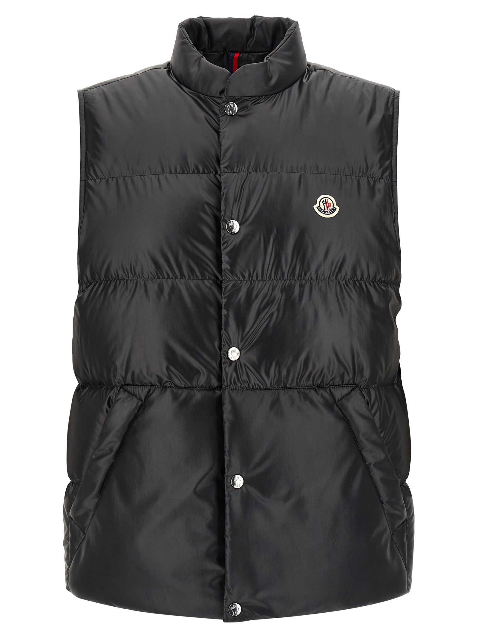 Black Polyester Sleeveless Jacket mens luxury fashion - Mens Edit