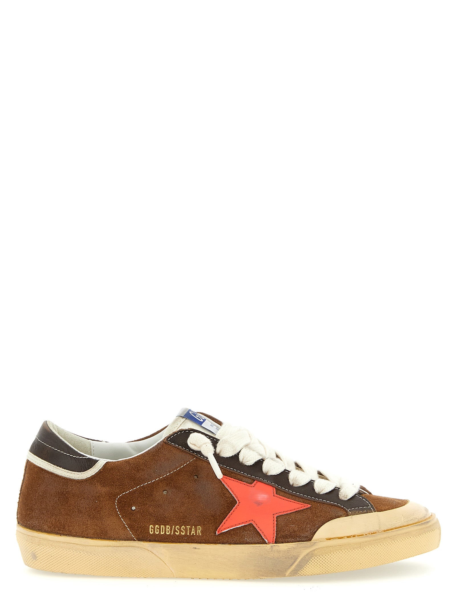 Golden Goose Δερμάτινα Sneakers Super-Star σε Καφέ