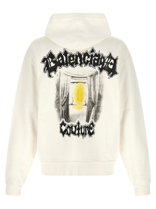 Balenciaga 100% Cotton Sweatshirt in White