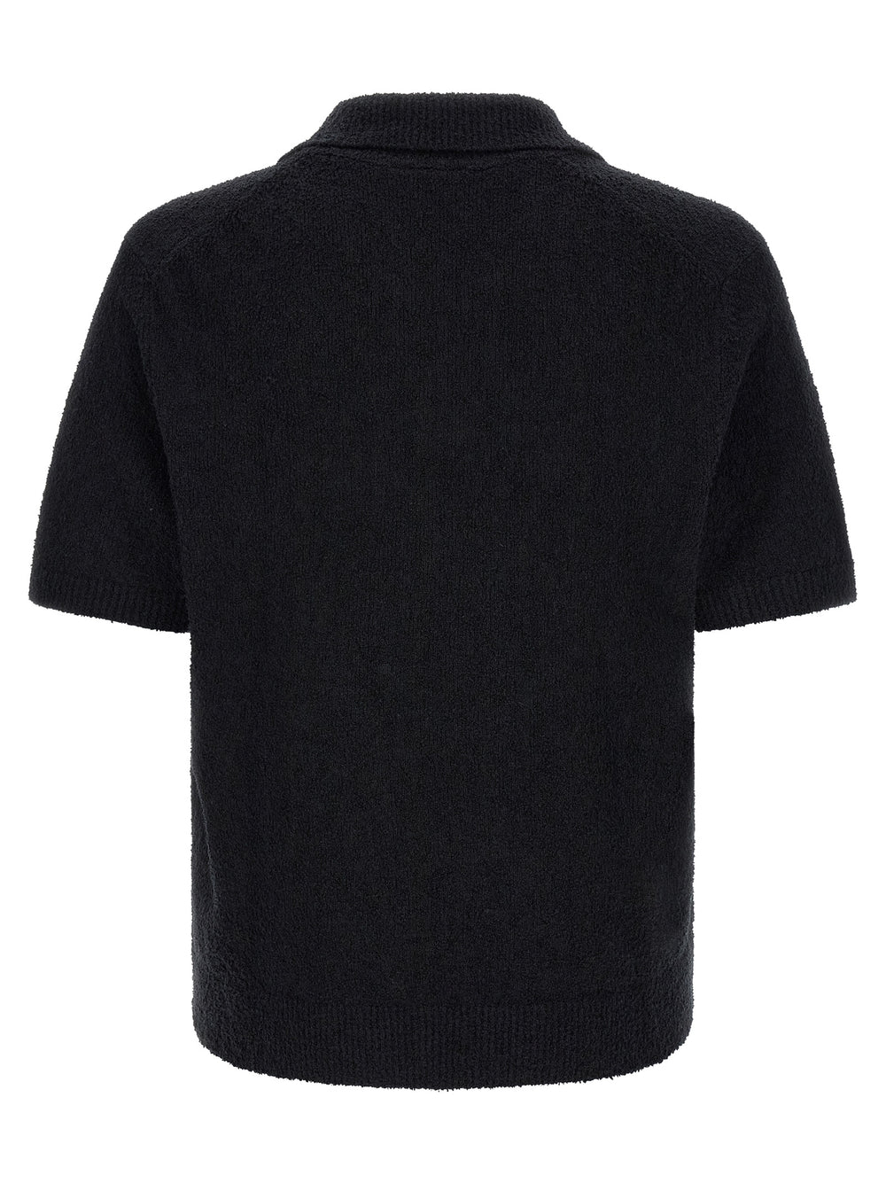Black Cotton Polo Shirt