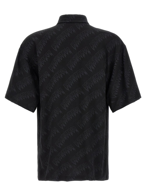 Balenciaga 100% Viscose Shirt in Black
