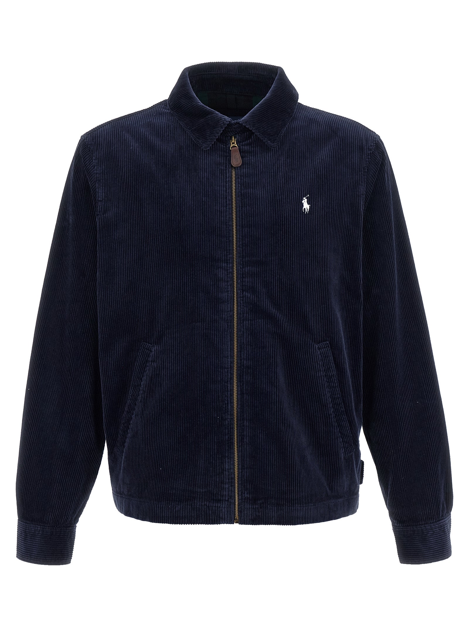 Polo Ralph Lauren Βαμβακερό Μπουφάν Full-Length σε Μπλε