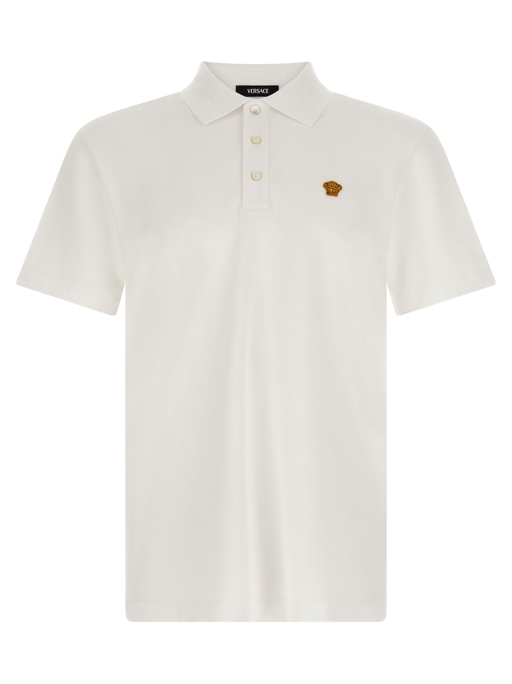 White Cotton Polo Shirt mens luxury fashion - Mens Edit