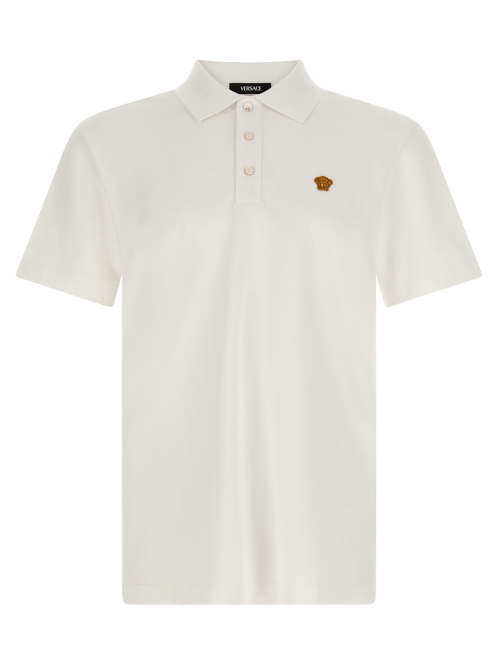 White Cotton Polo Shirt mens luxury fashion - Mens Edit