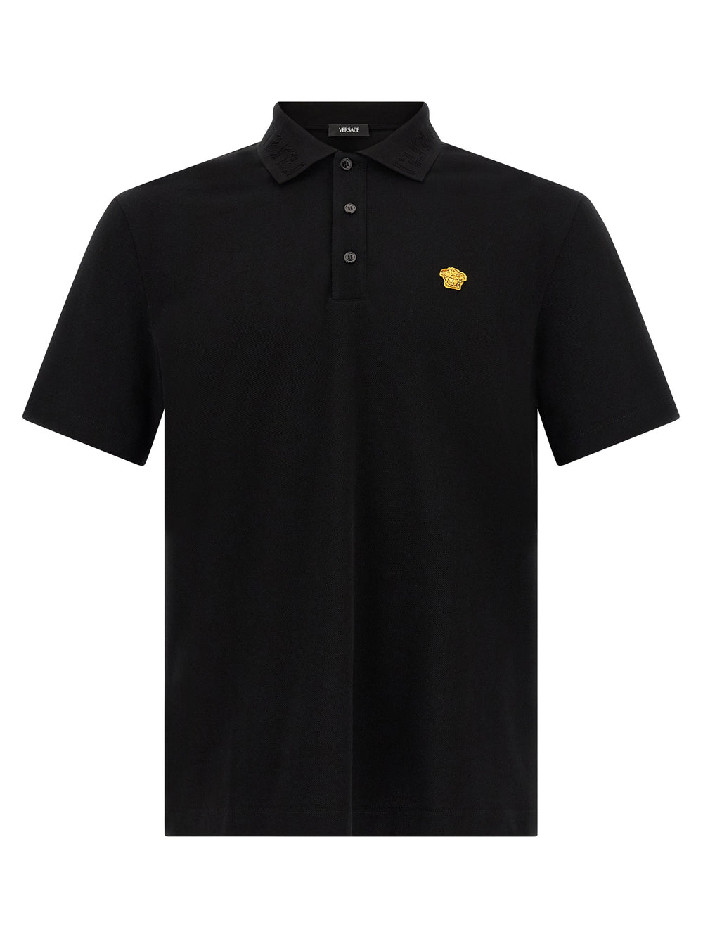 Black Cotton Polo Shirt mens luxury fashion - Mens Edit