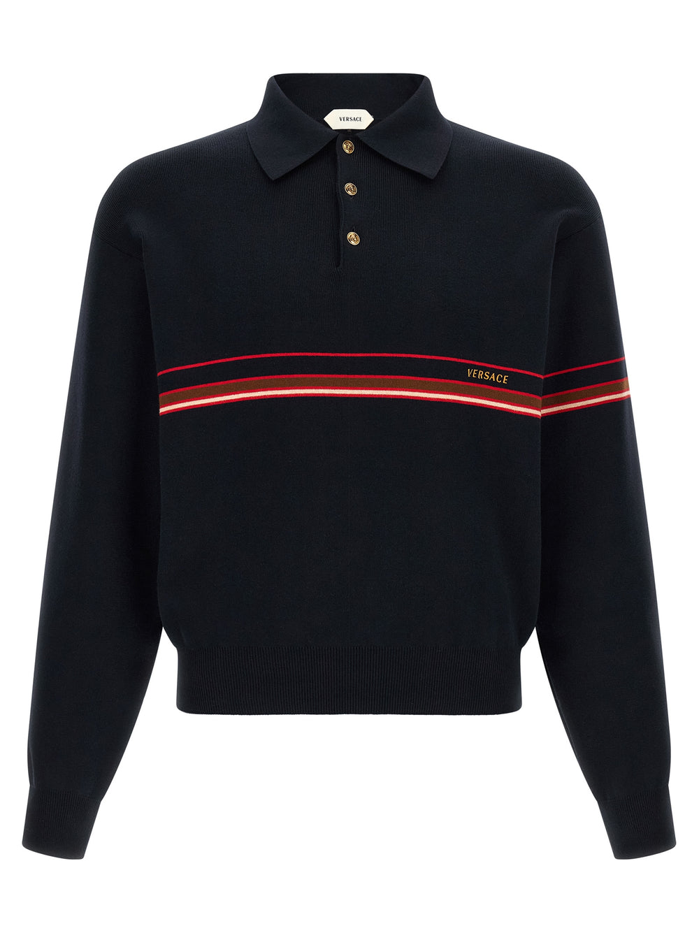 Blue Cotton Polo Shirt mens luxury fashion - Mens Edit