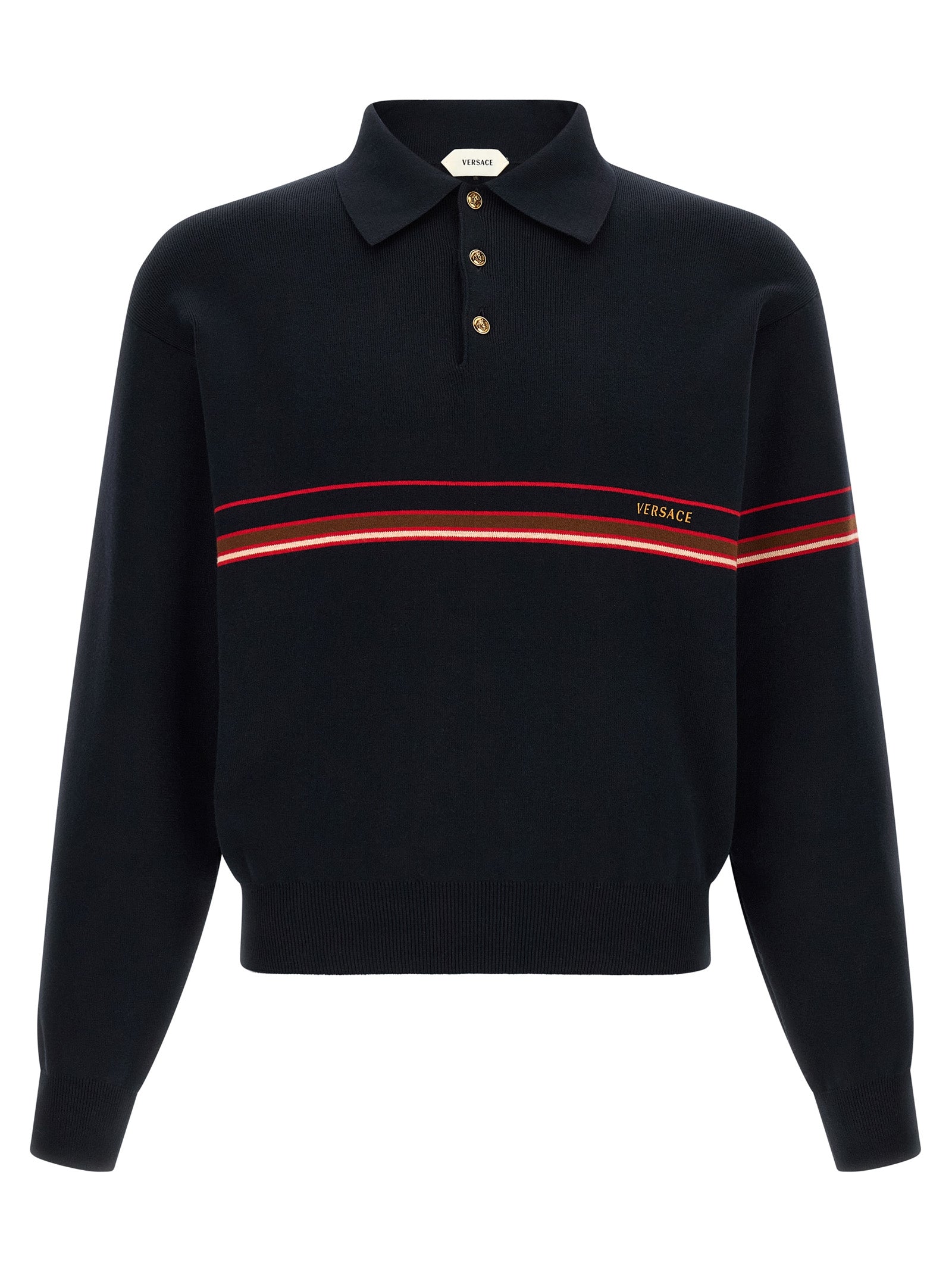 Blue Cotton Polo Shirt mens luxury fashion - Mens Edit