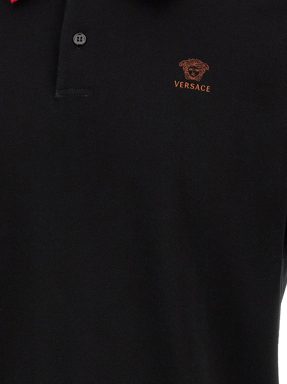Black Cotton Polo Shirt