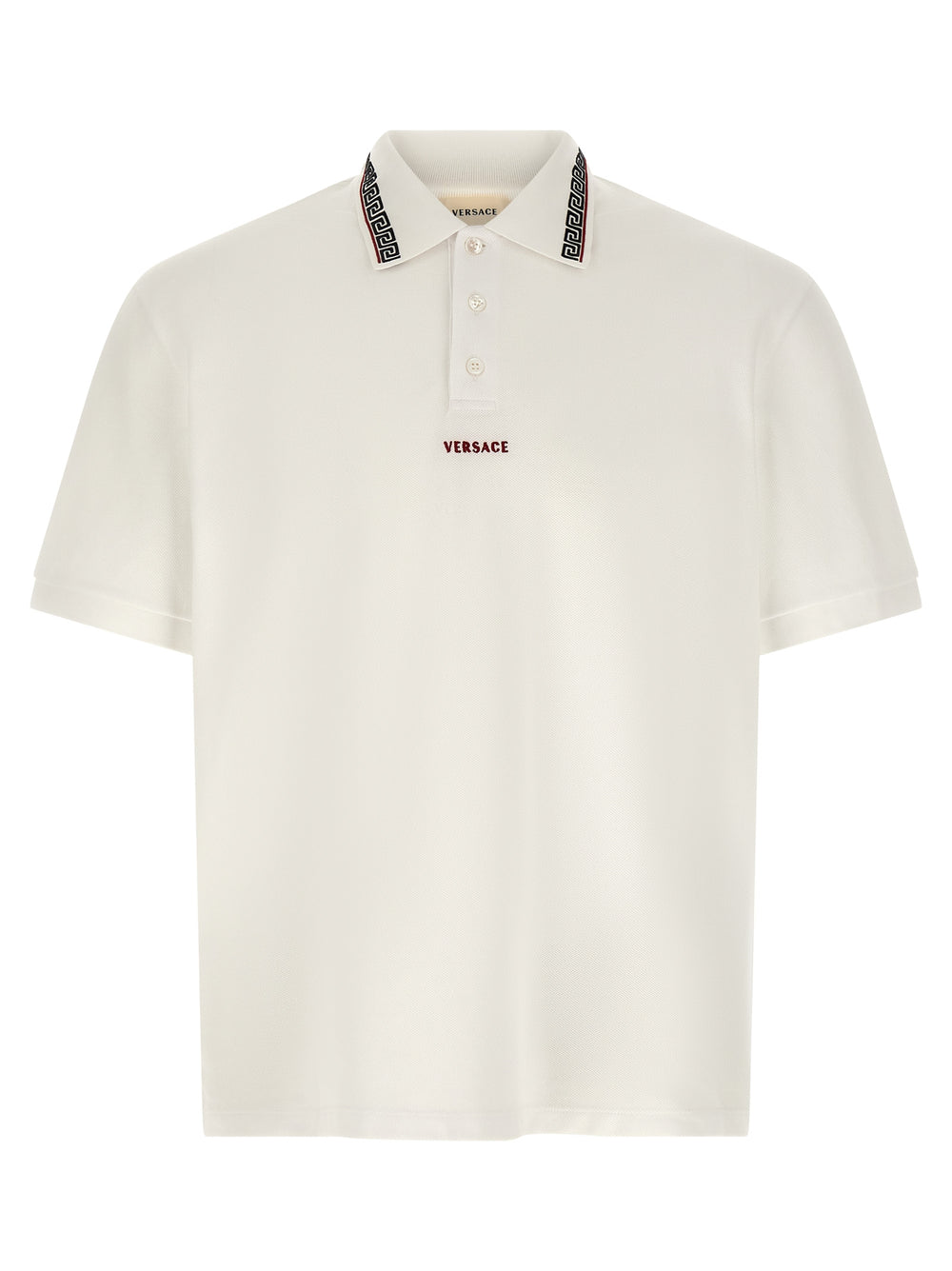 White Cotton Polo Shirt