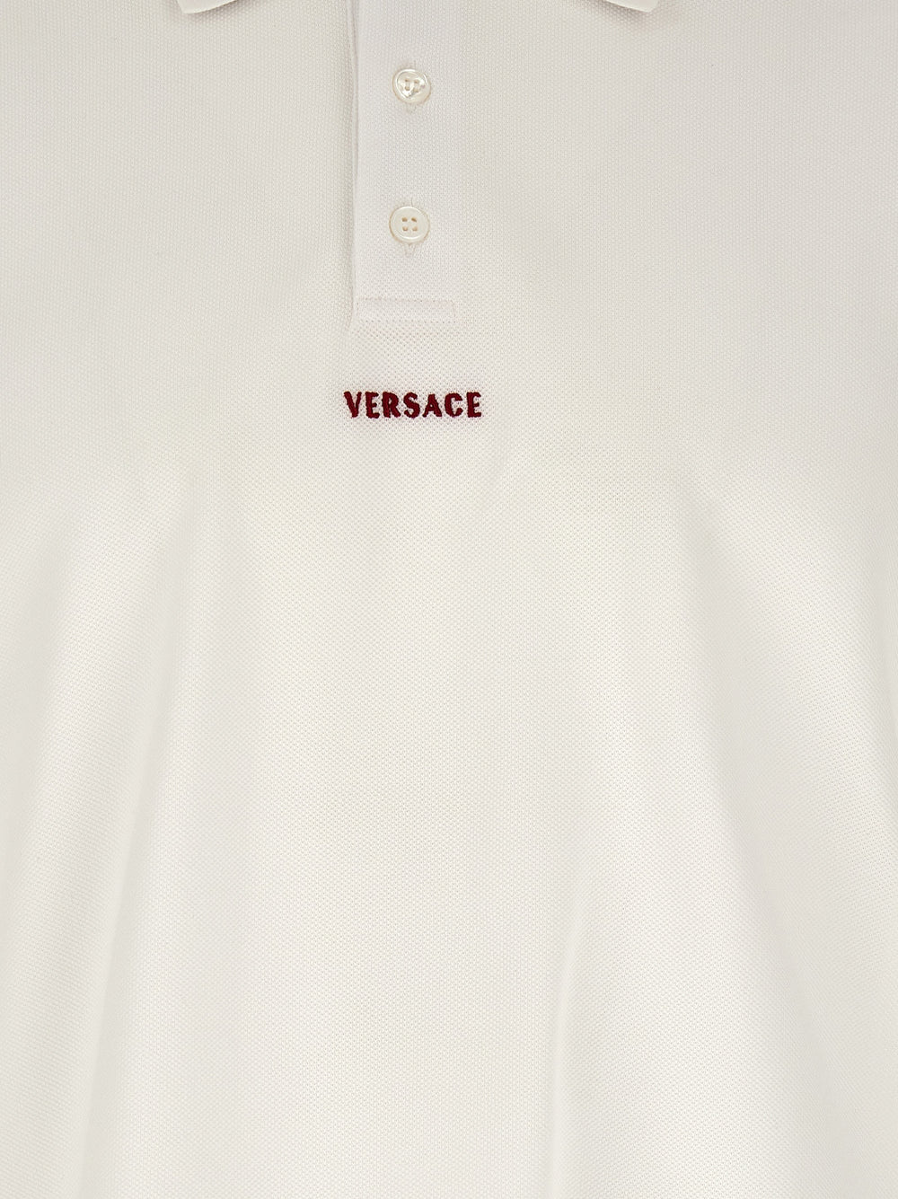 White Cotton Polo Shirt