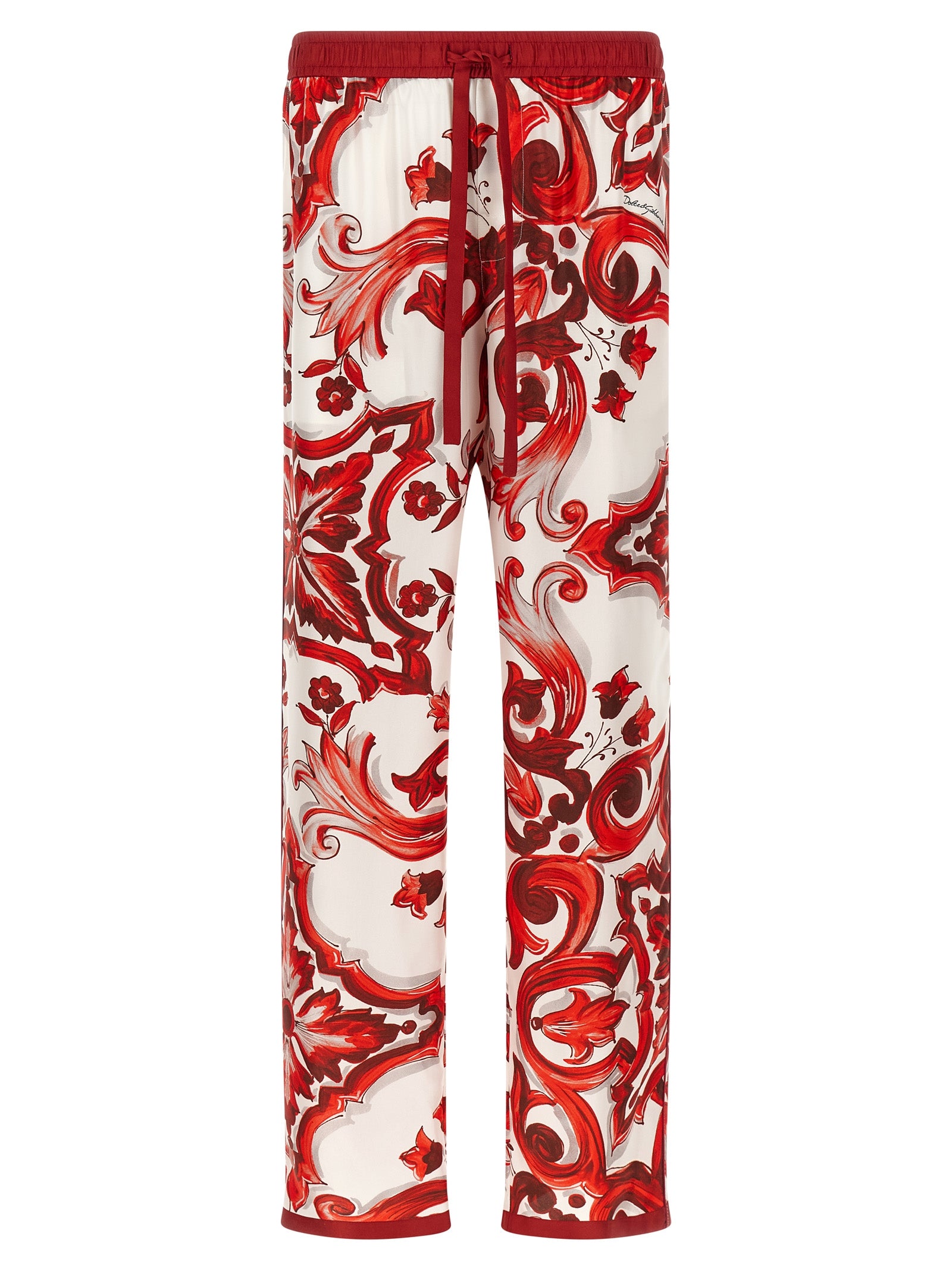 Dolce & Gabbana Παντελόνι από 100% μετάξι σε Πολύχρωμο
