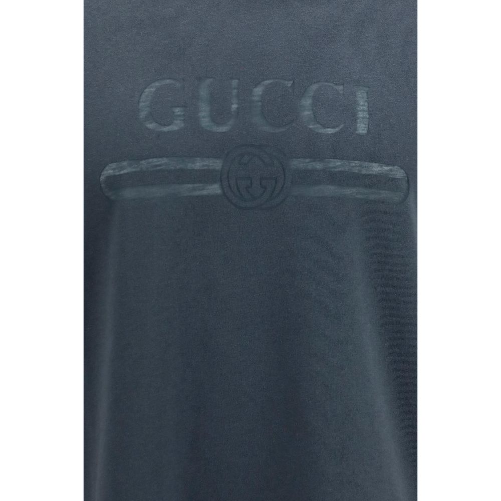 Gucci Cotton Jersey T-Shirt in Gray