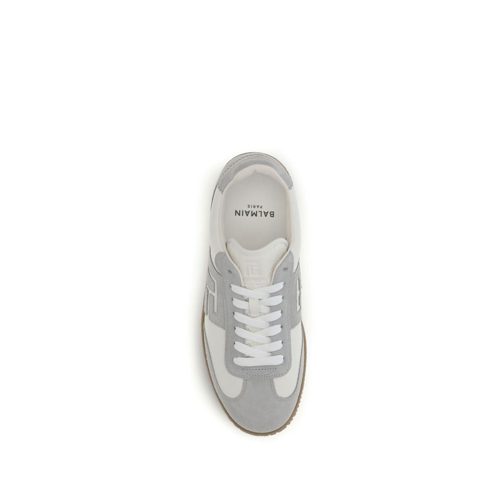 Balmain Sneakers από δέρμα μοσχαριού σε Λευκό