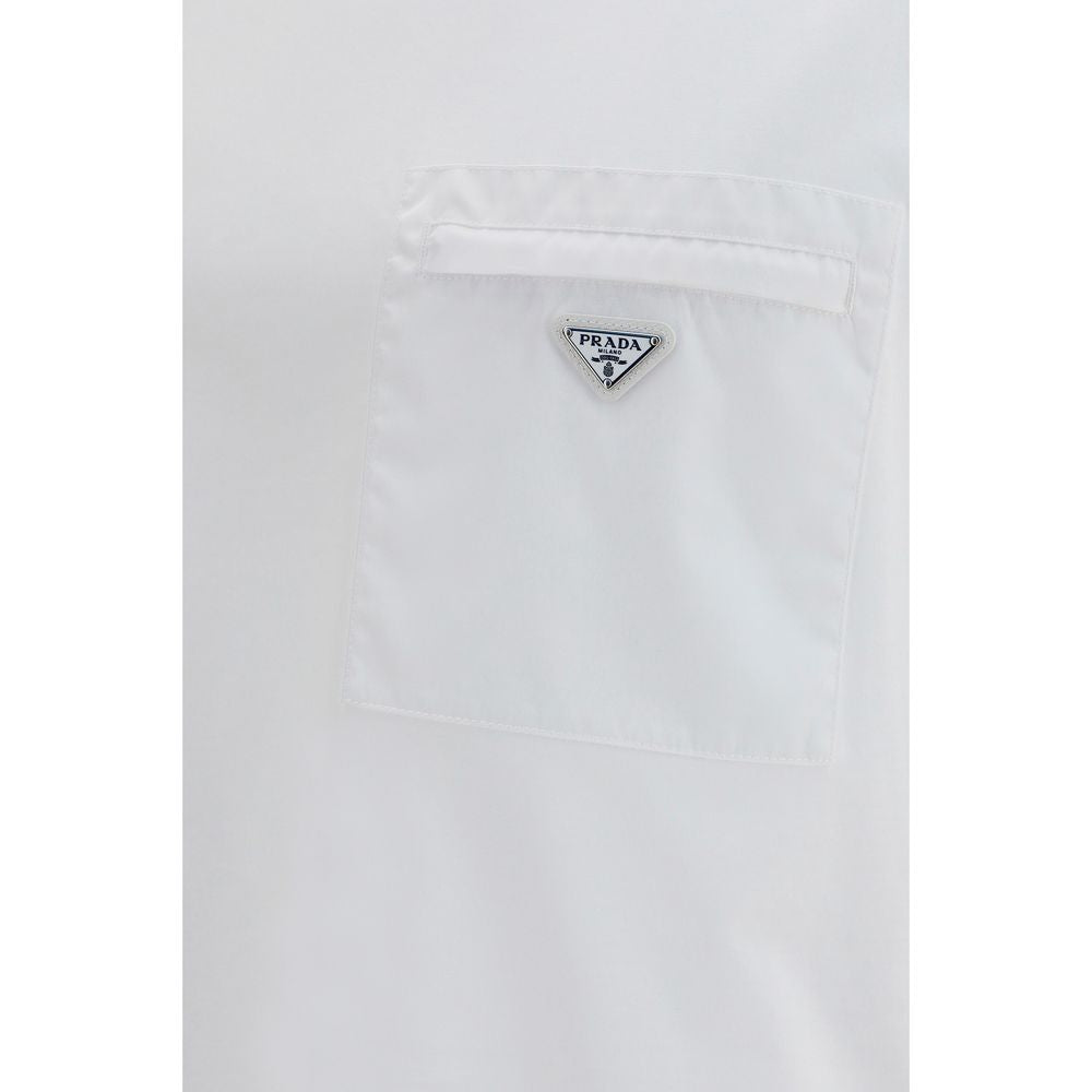 Prada 100% Cotton T-Shirt in White