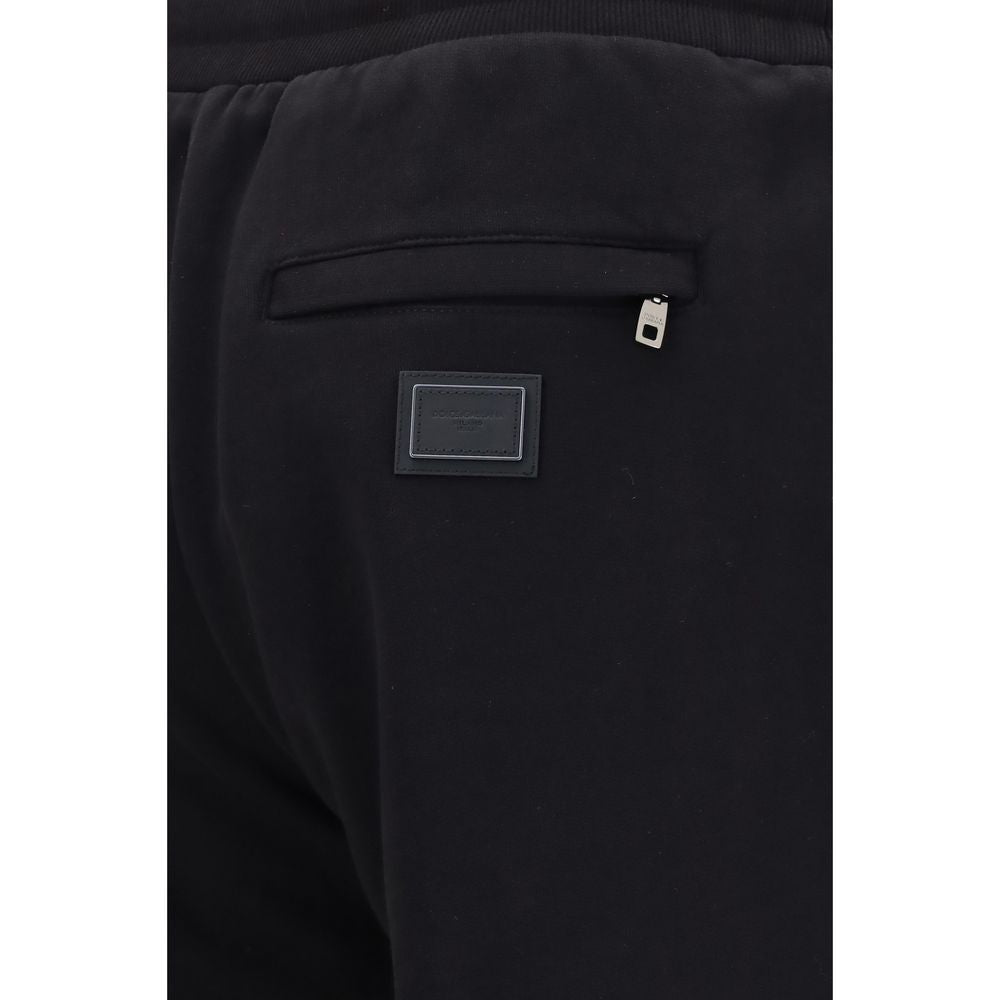 Dolce & Gabbana 100% Cotton Joggers in Black