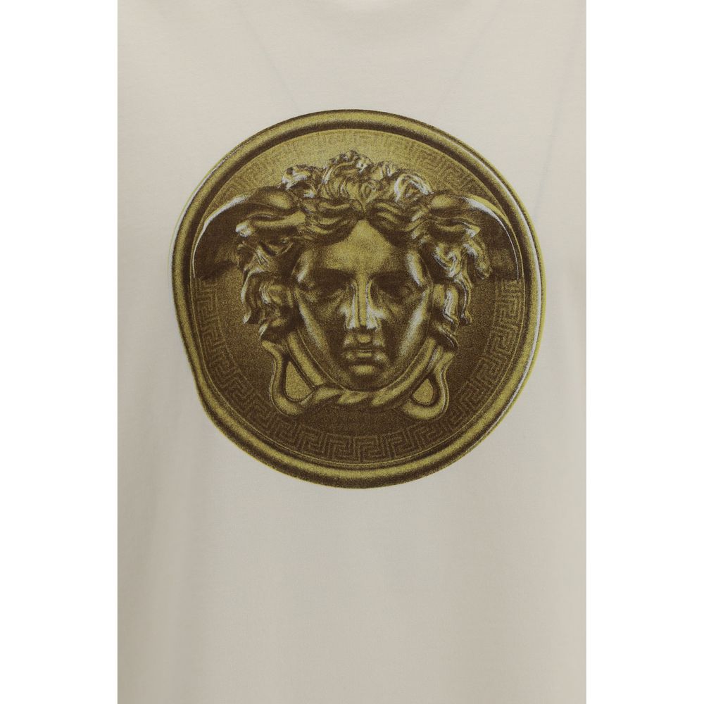 Versace Βαμβακερό T-Shirt σε Μπεζ