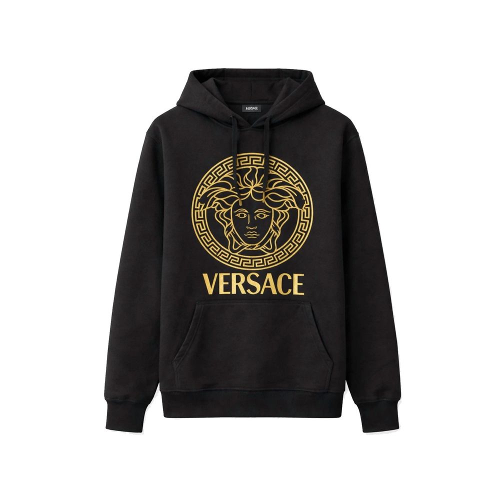 Black Cotton Hoodie mens luxury fashion - Mens Edit