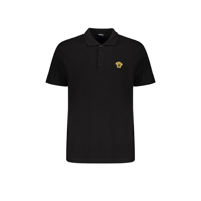 Black Cotton Polo Shirt mens luxury fashion - Mens Edit