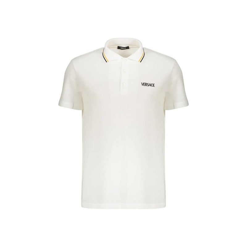 White Cotton Polo Shirt mens luxury fashion - Mens Edit