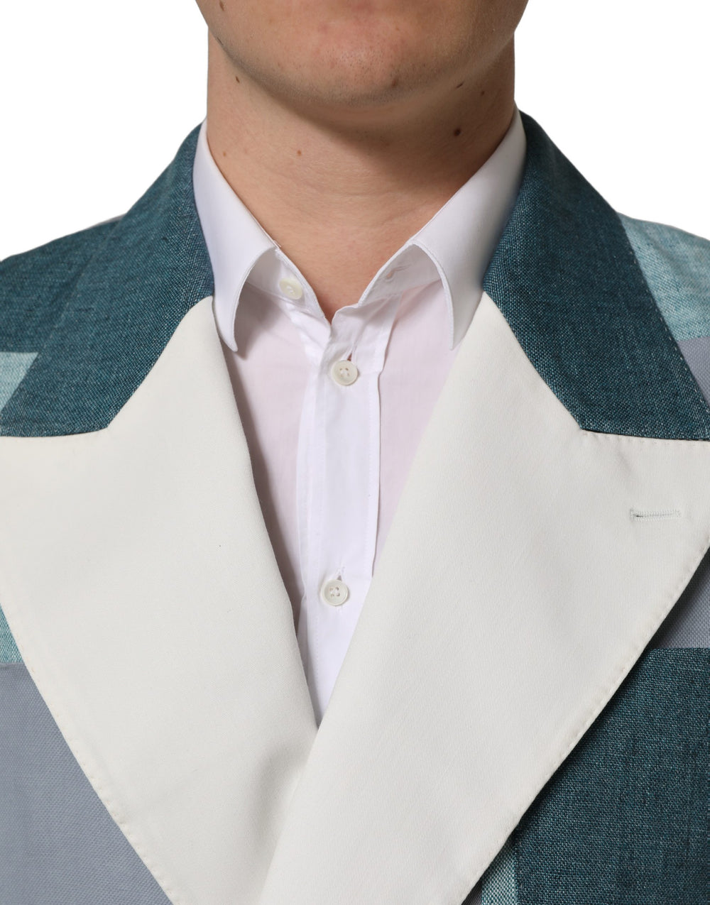 Dolce & Gabbana Blazer από λινό Patchwork σε Πολύχρωμο