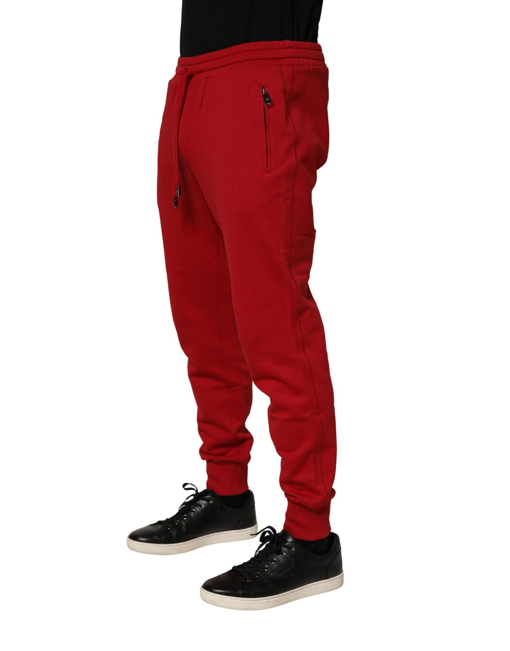 Dolce & Gabbana Cotton Jogger Sweatpants in Red