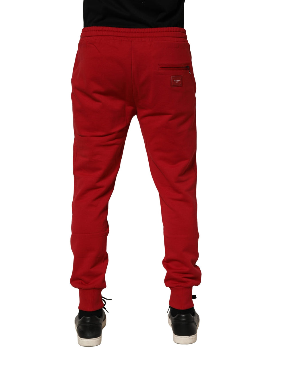 Dolce & Gabbana Cotton Jogger Sweatpants in Red