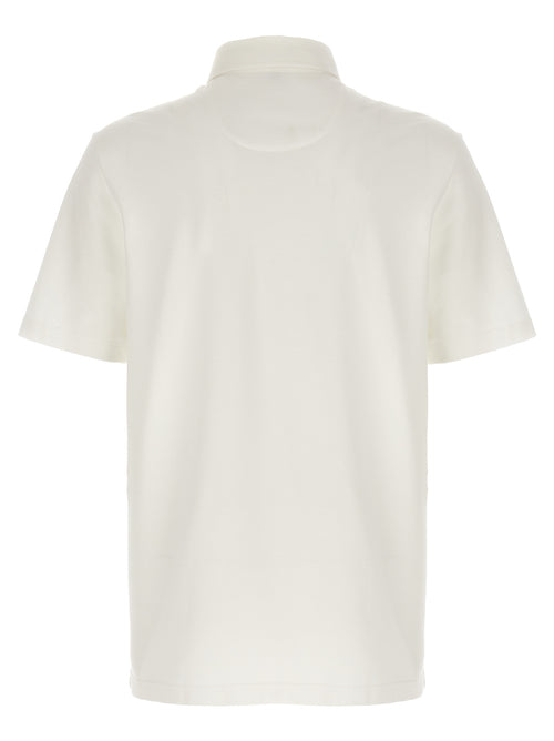 Brioni 100% Cotton Polo Shirt in White