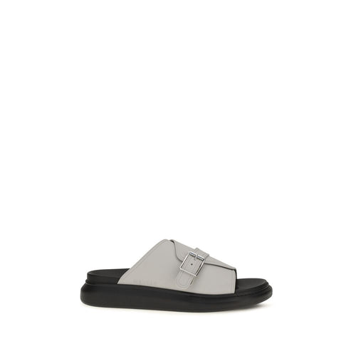 Gray Polyurethane Sandals mens luxury fashion - Mens Edit