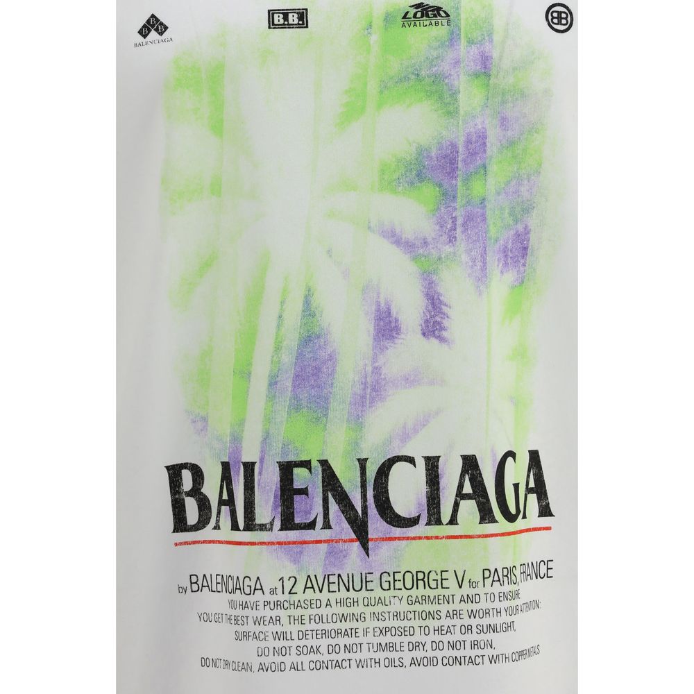 Balenciaga T-Shirt από 100% βαμβάκι σε Λευκό