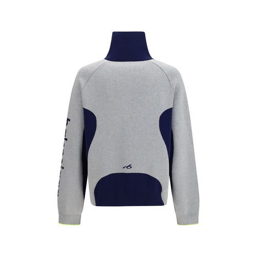 Balenciaga Bodys Zip Knit Sweater σε Γκρι