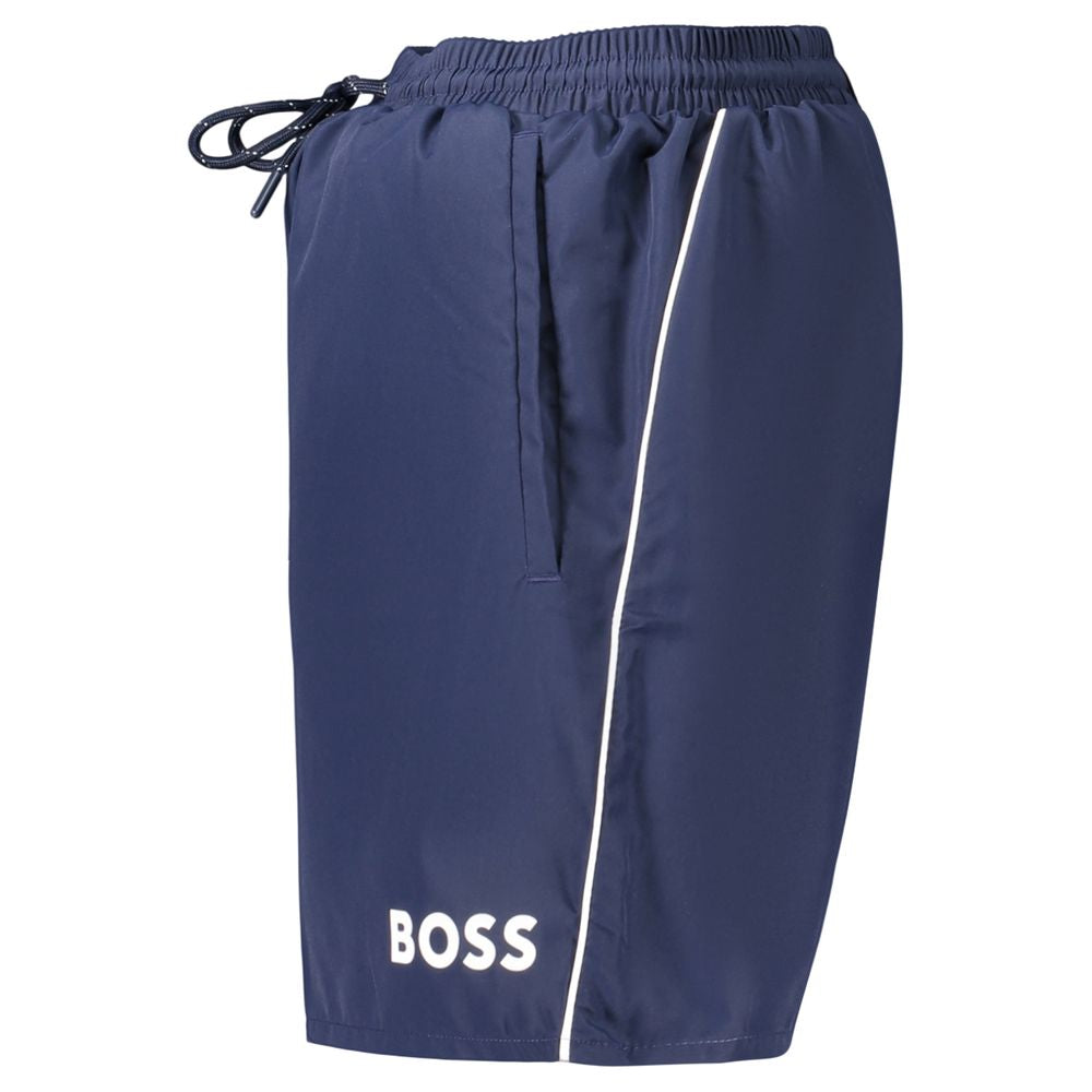 Hugo Boss Swim Shorts από 100% πολυεστέρα σε Μπλε