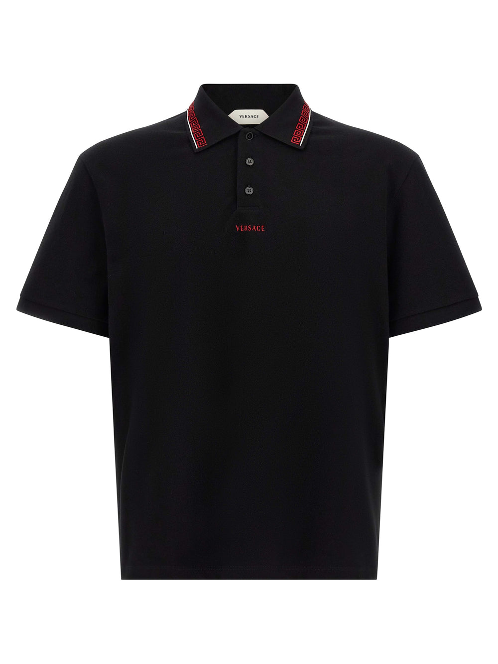 Black Cotton Polo Shirt mens luxury fashion - Mens Edit