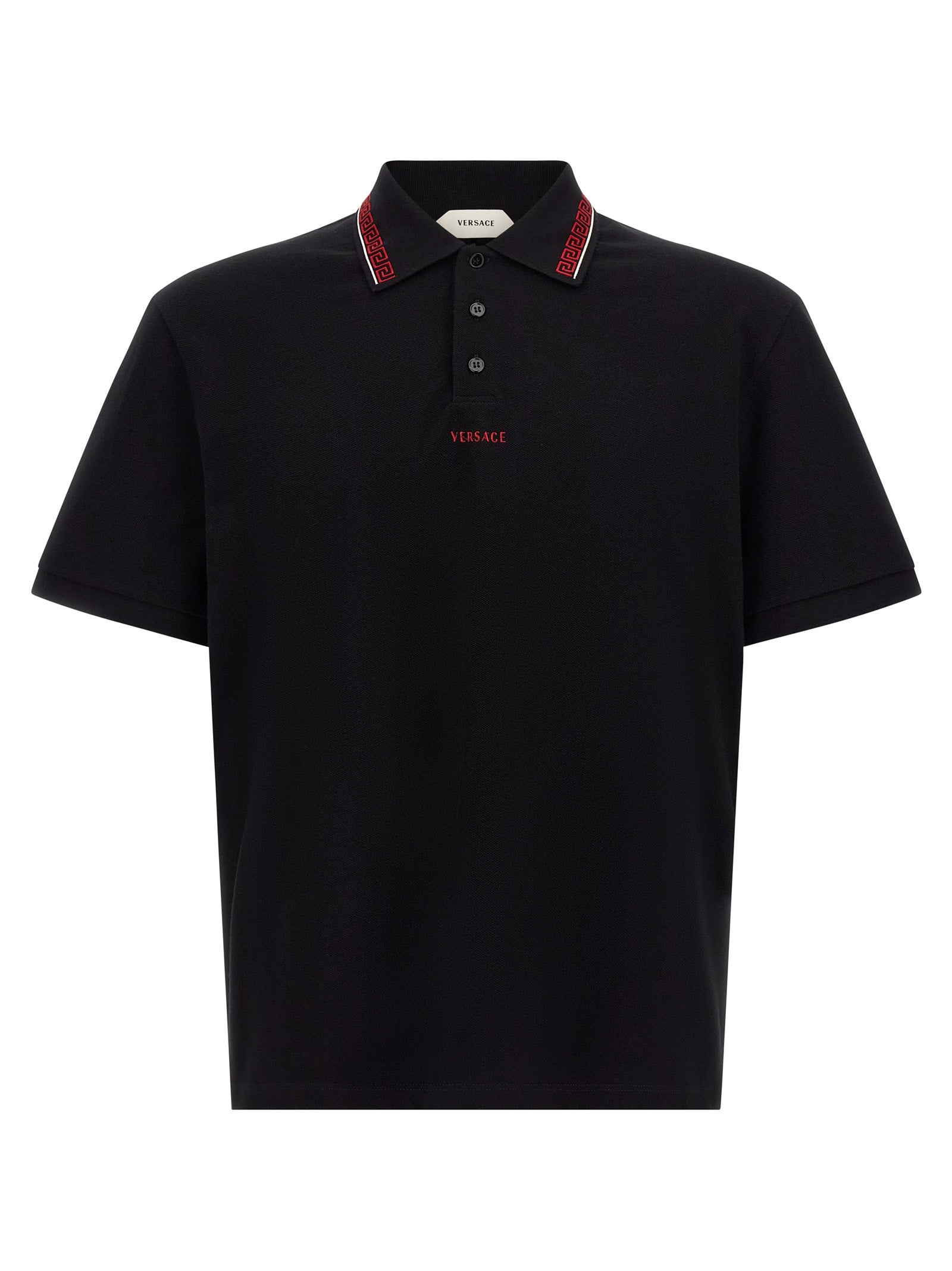 Black Cotton Polo Shirt mens luxury fashion - Mens Edit