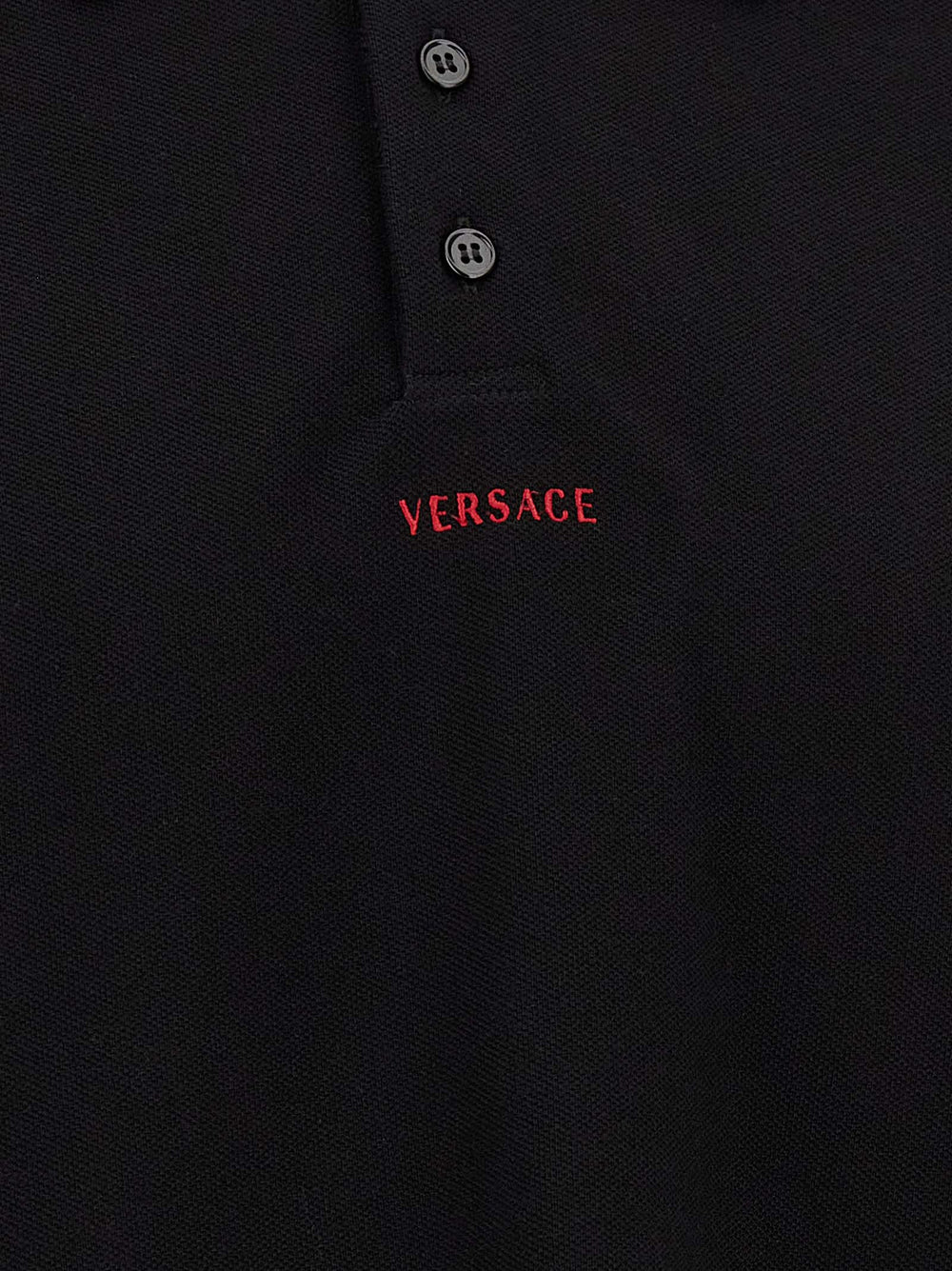 Black Cotton Polo Shirt