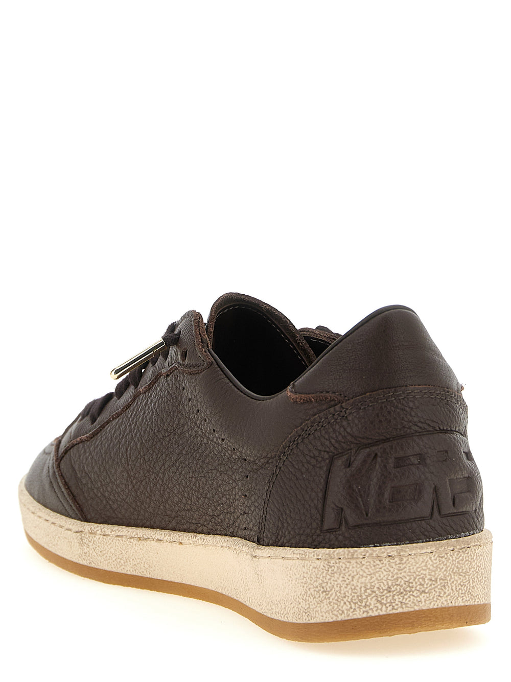 Golden Goose Δερμάτινα Sneakers 'Ball Star' σε Καφέ
