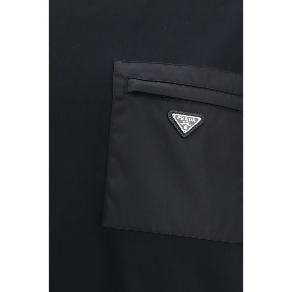 Prada Βαμβακερό T-Shirt σε Μαύρο