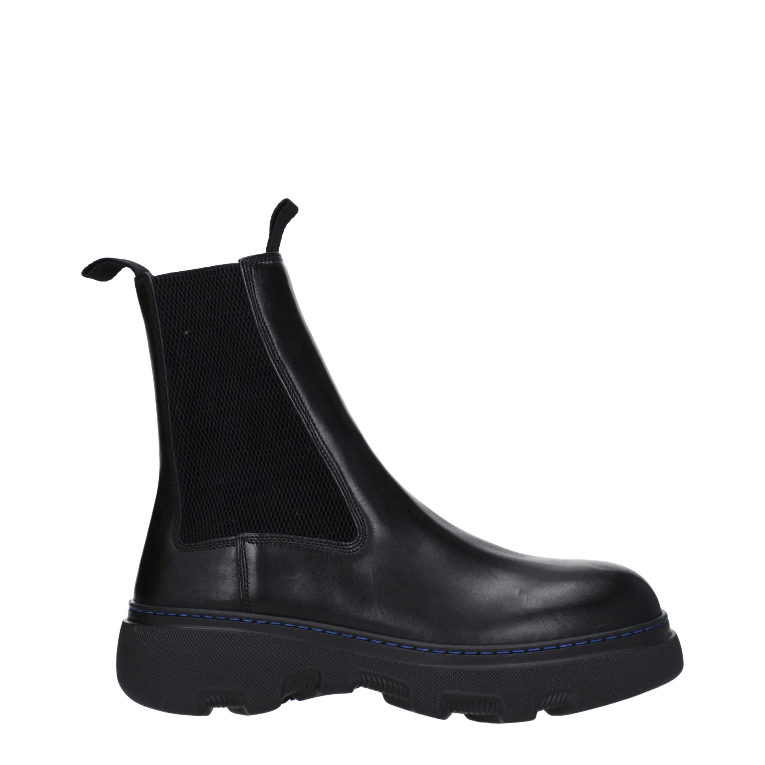 Black Leather Ankle Boots mens luxury fashion - Mens Edit